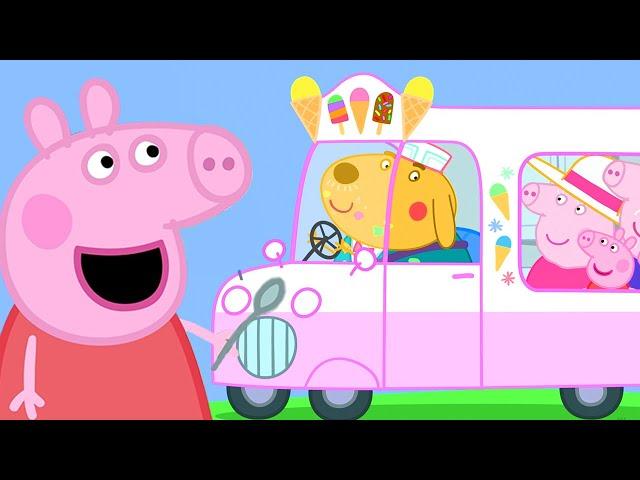 Peppa Rides the Ice Cream Van | Family Kids Cartoon