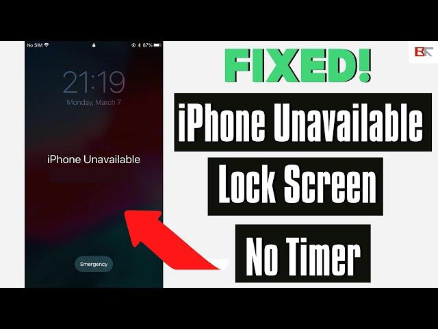 See iPhone Unavailable Lock screen No Timer? Get Out of Unavailable Screen in 3 Ways (No Passcode)