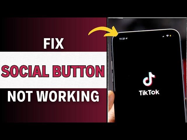 How To FIX SOCIAL BUTTON Not Showing In TikTok | Can’t Link Instagram and YouTube On TikTok