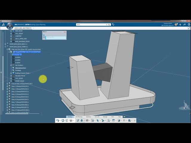 3DEXPERIENCE CATIA: Building Space Planning Massing