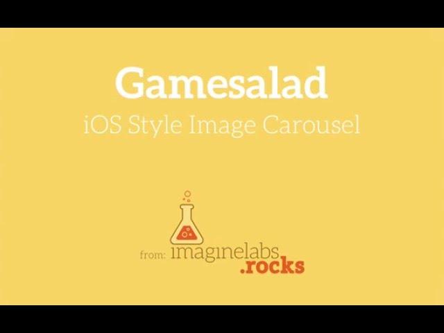 iOS Image Carousel for Gamesalad (Coverflow)