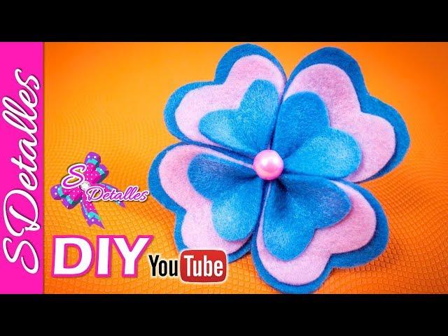 Felt Flowers # 10  | Video# 139 | SDetalles | DIY