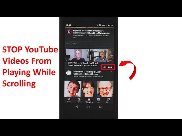 How to STOP YouTube Videos From Playing While Scrolling