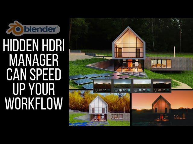 HOW TO SETUP HDRI IN BLENDER-2.93+ EPIC EASY HDRI ADDON CAN  SPEEDUP YOUR WORKFLOW