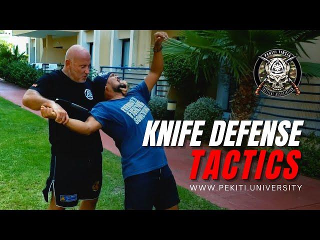 Knife Defense Tactics with French Law Enforcement Professional | Pekiti Tirsia Tactical Association