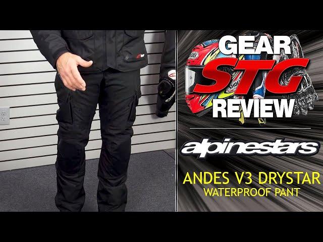 Alpinestars Andes V3 Drystar Waterproof Pant Review | Sportbike Track Gear