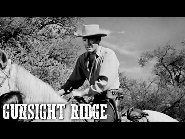 Gunsight Ridge | JOEL MCCREA | Action Western | Classic Cowboy Movie | English