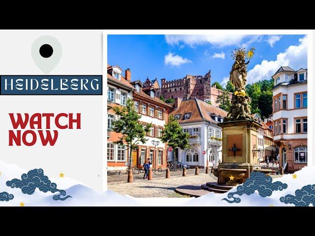 Heidelberg Germany - Germany 4k Travel and Walking Tour 2024