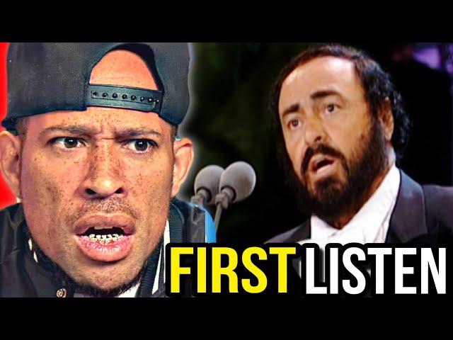 Rapper FIRST time REACTION to Luciano Pavarotti sings "Nessun dorma" (The 3 Tenors in Concert 1994)