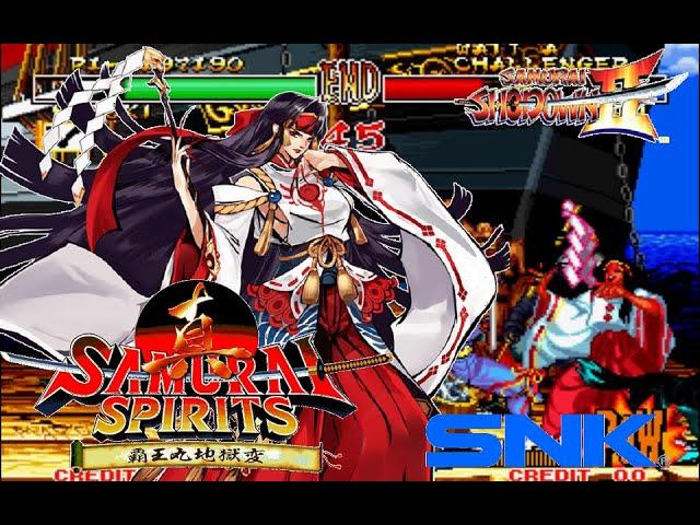 Samurai Shodown II Hardest-Mizuki No Lose ALL