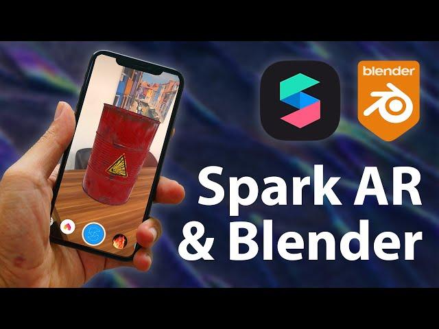 How to create an Instagram AR Filter with Blender 3D Models! (SparkAR & Blender Tutorial)