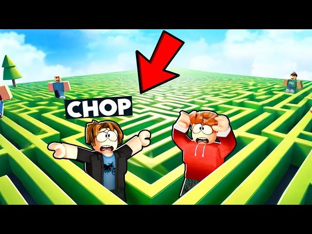 ROBLOX CHOP AND FROSTY COMPLETE MAZE BIG BRAIN CHALLENGE