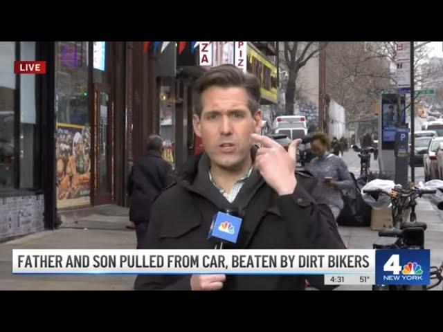 Dirt Bikers Pull FATHER and SON Out of Car, Beat Them in Brutal Robbery | NBC New York