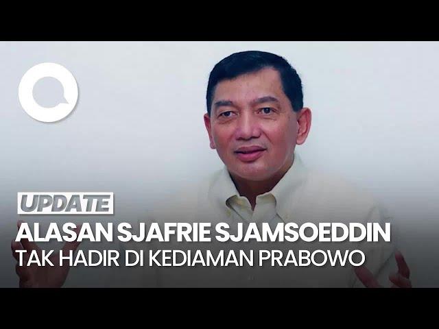 Ini Alasan Sjafrie Sjamsoeddin Tak Ada saat Prabowo Panggil Calon Menteri