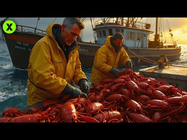 AMAZING LOBSTER Catch  | This is how tons of the LARGEST LOBSTERS in the World are CATCHED