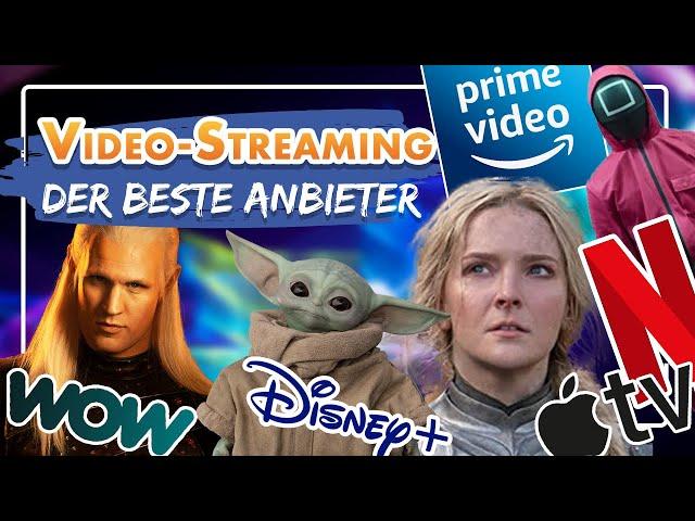 Der beste Video-Streaming-Anbieter – Netflix, Disney+, Apple TV+, WOW, Prime Video