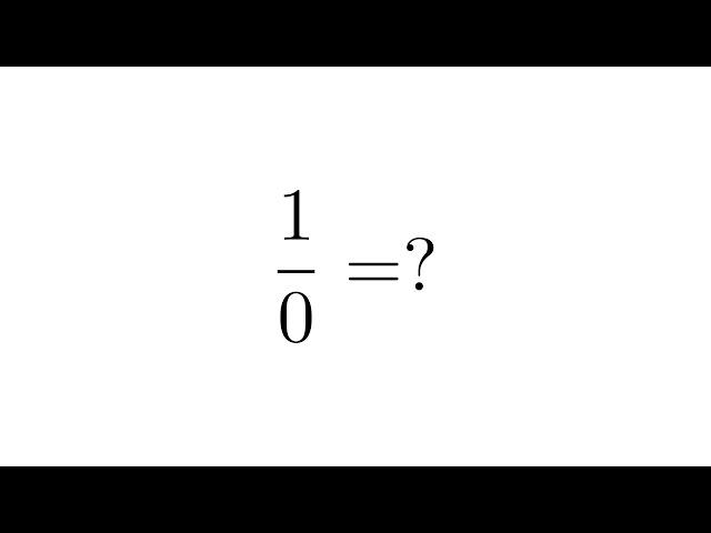 Actually, you CAN divide by zero.