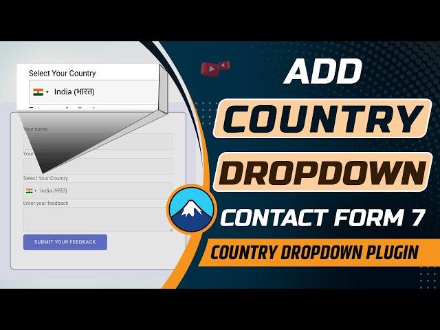 How to add country dropdown in contact form 7 | Contact form 7 country state dropdown plugin