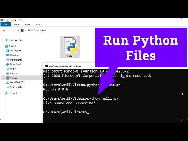 How to Run a Python ( .py ) File in Windows laptop / computer