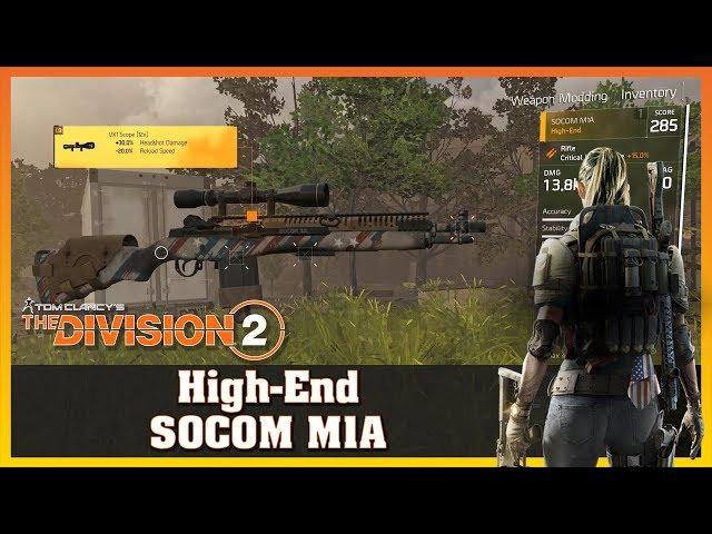 High-End | SOCOM M1A | Rifle | Black Tusk | THE DIVISION 2