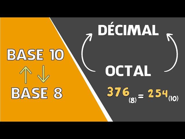 Conversion Décimal-Octal et Octal-Décimal