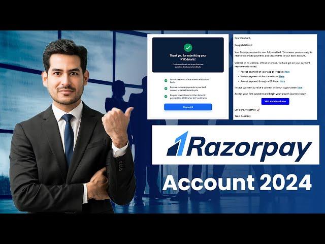 Razorpay Account Approval in 5 minutes | Create account on Razorpay 2024 | Onboarding Starts