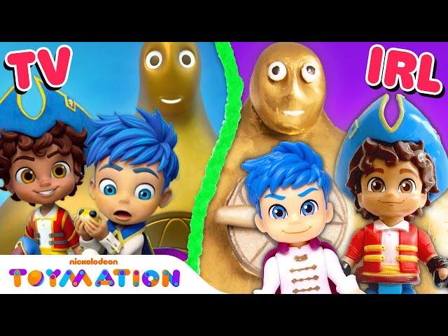 Santiago Saves Enrique from The Golden Giant! | Santiago of the Seas Toys | Toymation