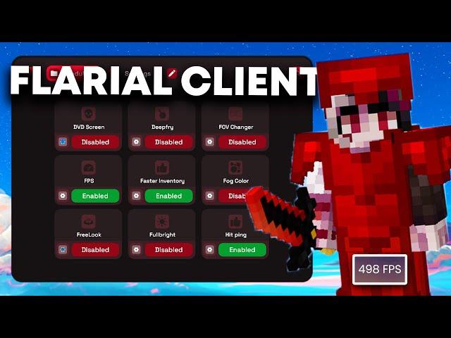 The Best Minecraft PVP Client - Flarial Client v2 (FPS, Keystrokes, Motion Blur)