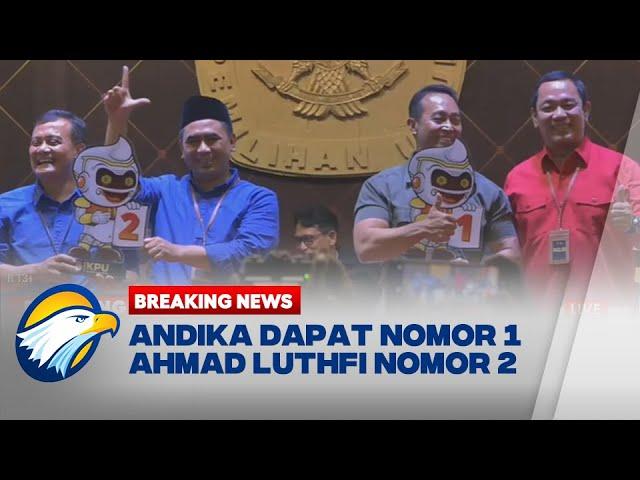 Momen Andika Perkasa & Ahmad Luthfi Buka Nomor Urut Pilgub Jawa Tengah