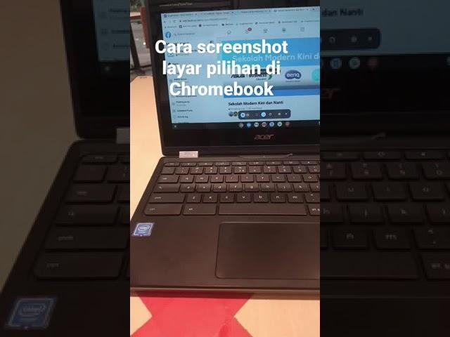 Cara screenshot seperti snipping tool di Chromebook. #tutorial #chromebook #zyrex #acer #shorts