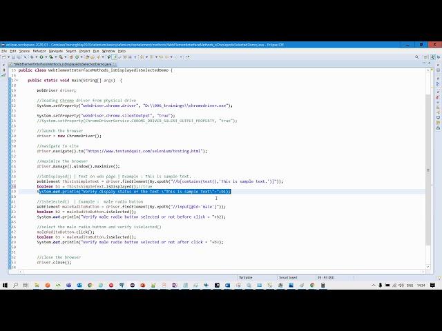 016 | Automation | WebElement interface methods | isDisplayed() Vs isSelected() Vs isEnabled()