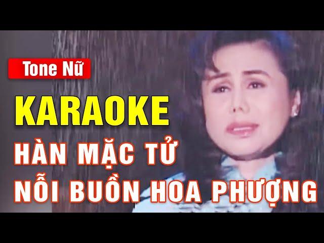 Hàn Mặc Tử, Nỗi Buồn Hoa Phượng Karaoke Tone Nữ | Thanh Tuyền | Asia Karaoke Beat Chuẩn