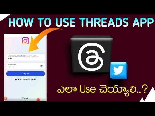 Threads An Instagram App |How To Use Threads App In Telugu