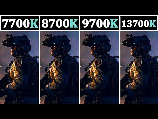 RTX 4080 | Intel I7 7700K vs 8700K vs 9700K vs 13700K | 15 Games Tested |