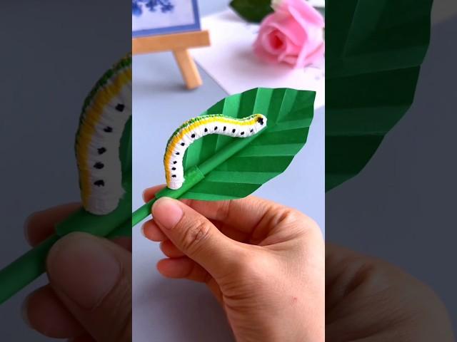 Moving Caterpillar making from tissue paper