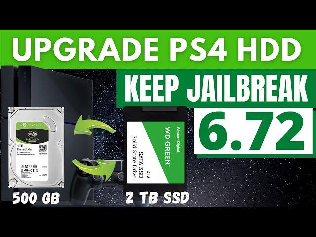 HOW TO UPGRADE PS4 HARD DISK WITHOUT LOSING JAILBREAK | PS4 6.72 JAILBREAK | TUTORIAL | SSD UPGRADE