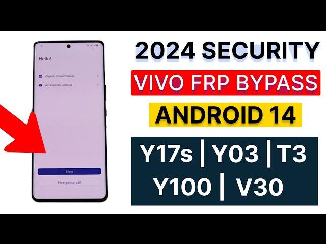 2024 Security Vivo Y17s | Y03 | T1 | T3 | Y100 | V30 Android 14/13 Frp Bypass New Trick