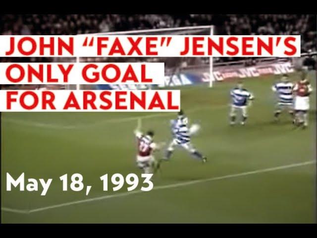 John 'Faxe' Jensen's Only Goal for #Arsenal - May 18, 1993