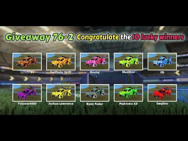  Winners Picking of FREE Rocket League Items Giveaway 76-2, Claim Your Rewards | RocketPrices.Com