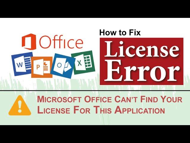 Fixed: Microsoft Office can’t Find your License for this Application  Microsoft Office will now exit