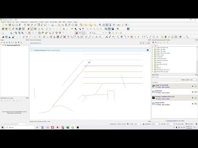 Qgis 3.28.0 RECORTAR Y EXTERDER LINEAS USANDO LA DIGITALIZACIÓN AVANZADA