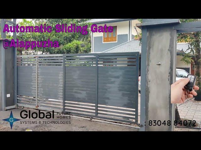 Automatic Sliding Gate motor installed at Alappuzha, Kerala | Remote Gate in Kerala  8304884072