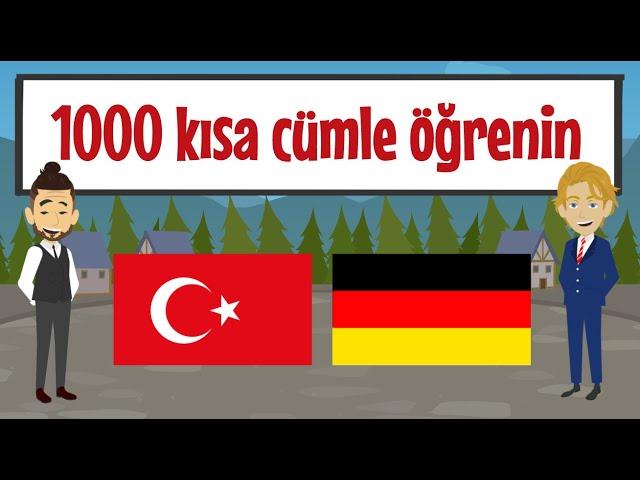 Almanca: 1000 kısa cümle öğrenin  |  Yeni başlayanlar için Almanca (A1/A2)