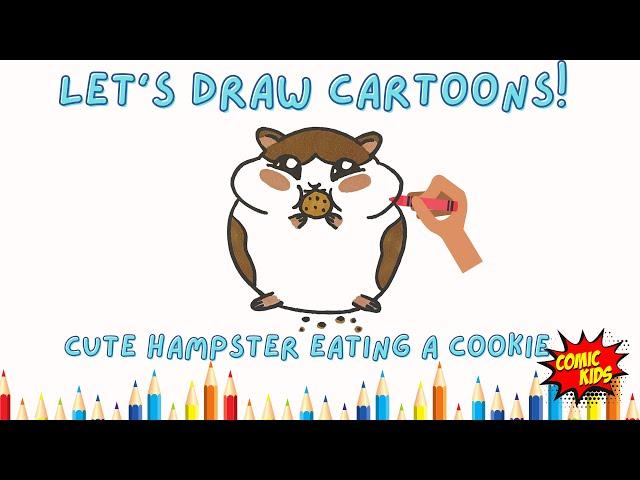 How to Draw a Cute Hampster | Drawing Tutorials for Kids