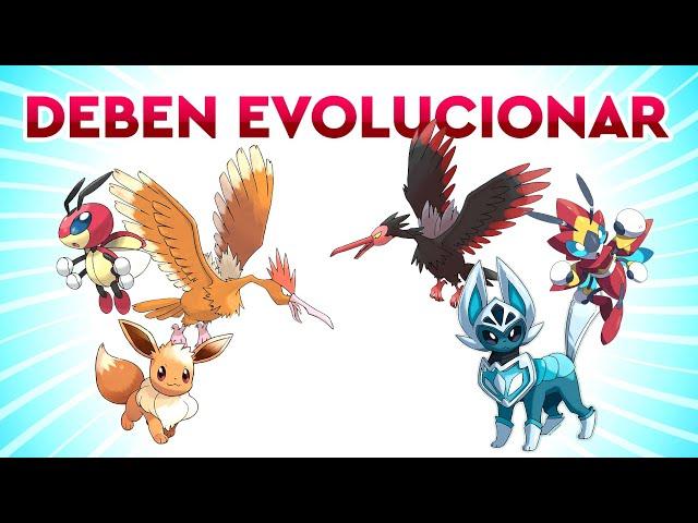 POKÉMON QUE NECESITAN UNA EVOLUCIÓN