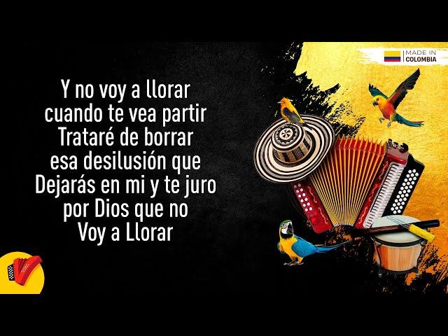 No Voy A Llorar, Los Diablitos, Video Letra - Sentir Vallenato