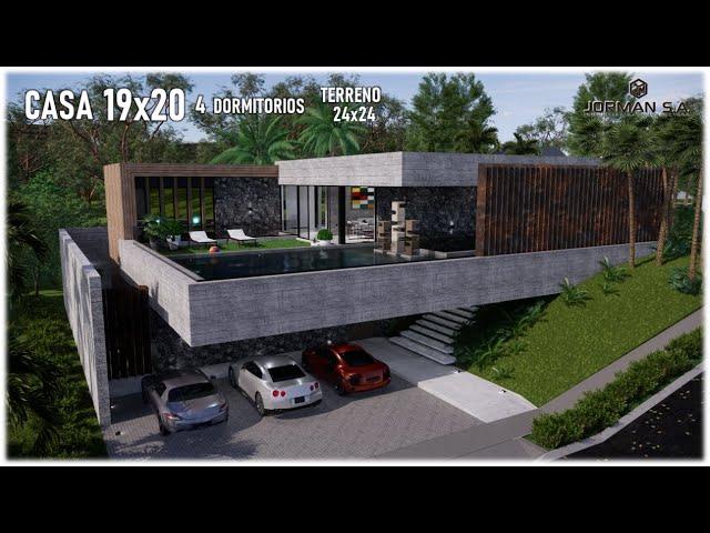 Modern House Design with 4 Bedrooms Family Home | 19x20m 2 Storey | Jorman HomeDesigns