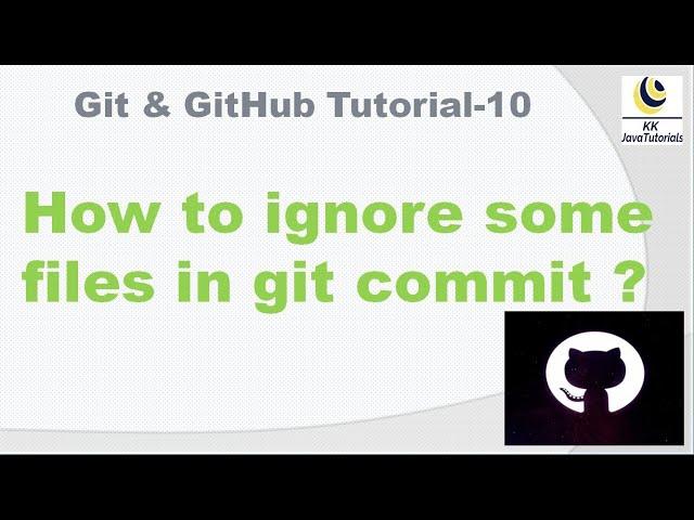 How to ignore some files in git commit ? || .gitignore in git || gitignore file in git