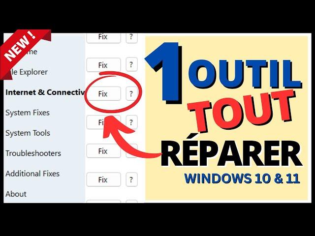 L'Outil Qui Répare Tout sur Windows 10 et 11 !