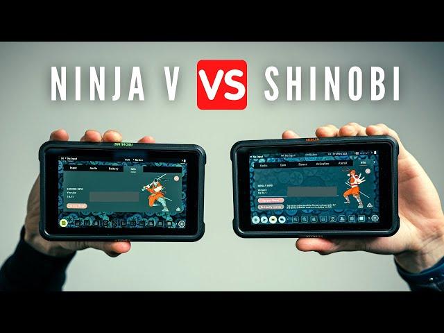 Atomos Ninja V vs Shinobi Comparison | Which Camera Monitor to get in 2022?